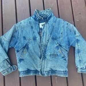 Vintage quilted denim jacket